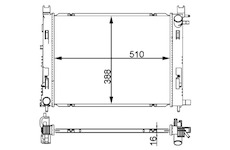 Chladič, chlazení motoru MAHLE CR 2166 000S