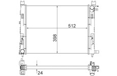 Chladič, chlazení motoru MAHLE CR 2166 001S