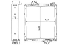 Chladič, chlazení motoru MAHLE CR 216 000S