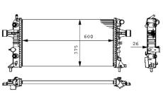 Chladič, chlazení motoru MAHLE ORIGINAL CR 228 000S