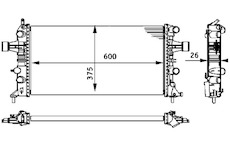 Chladič, chlazení motoru MAHLE ORIGINAL CR 237 000S