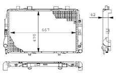 Chladič, chlazení motoru MAHLE ORIGINAL CR 247 000S