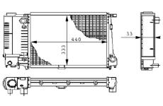 Chladič motora MAHLE CR 264 000S