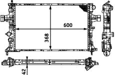 Chladič motora MAHLE CR 319 000S