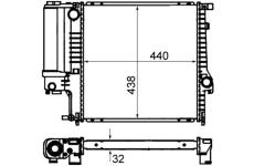 Chladič, chlazení motoru MAHLE ORIGINAL CR 330 000S