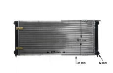 Chladič, chlazení motoru MAHLE CR 341 000S