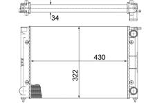 Chladič, chlazení motoru MAHLE ORIGINAL CR 343 000S
