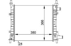 Chladič, chlazení motoru MAHLE CR 382 000S