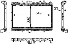 Chladič, chlazení motoru MAHLE CR 392 000S