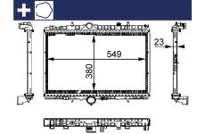 Chladič motora MAHLE CR 392 000S