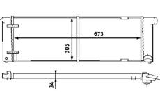 Chladič, chlazení motoru MAHLE CR 407 000S