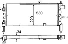 Chladič motora MAHLE CR 442 000S