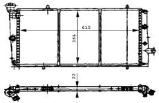 Chladič, chlazení motoru MAHLE CR 444 000S