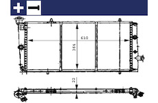 Chladič, chlazení motoru MAHLE CR 444 000S