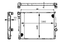 Chladič, chlazení motoru MAHLE CR 455 000S