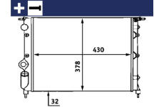 Chladič, chlazení motoru MAHLE CR 476 000S