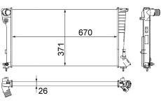 Chladič motora MAHLE CR 504 000S