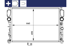 Chladič, chlazení motoru MAHLE CR 512 000S