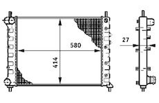 Chladič, chlazení motoru MAHLE CR 588 000S