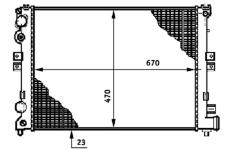 Chladič, chlazení motoru MAHLE CR 592 000S
