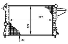 Chladič, chlazení motoru MAHLE CR 600 000S