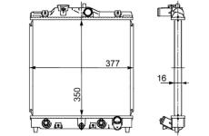 Chladič, chlazení motoru MAHLE ORIGINAL CR 611 000S