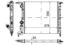 Chladič, chlazení motoru MAHLE CR 615 000P