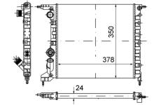 Chladič motora MAHLE CR 615 000S
