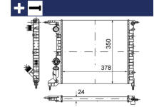 Chladič, chlazení motoru MAHLE CR 615 000S