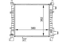 Chladič motora MAHLE CR 626 000S