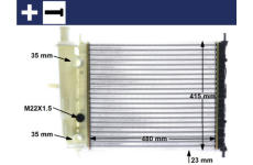 Chladič, chlazení motoru MAHLE CR 630 000S