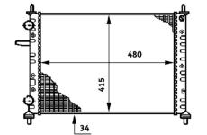 Chladič, chlazení motoru MAHLE CR 631 000S