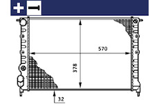 Chladič, chlazení motoru MAHLE CR 638 000S