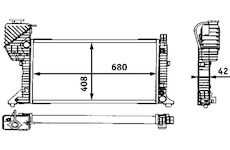 Chladič, chlazení motoru MAHLE CR 683 000S