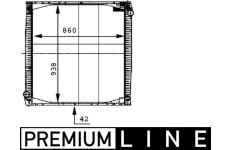 Chladič, chlazení motoru MAHLE CR 696 000P
