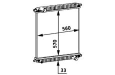 Chladič motora MAHLE CR 703 000P