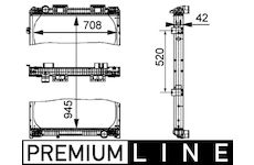 Chladič, chlazení motoru MAHLE ORIGINAL CR 707 000P