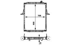 Chladič, chlazení motoru MAHLE CR 717 000P