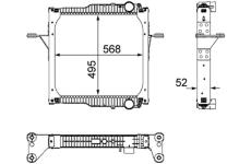 Chladič motora MAHLE CR 820 000P