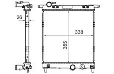 Chladič, chlazení motoru MAHLE ORIGINAL CR 831 000S