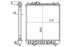 Chladič, chlazení motoru MAHLE CR 837 000S