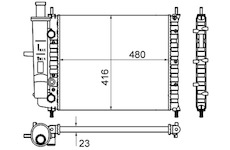 Chladič, chlazení motoru MAHLE CR 838 000S