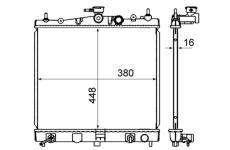 Chladič, chlazení motoru MAHLE CR 839 000S