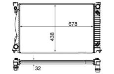 Chladič, chlazení motoru MAHLE CR 842 000S