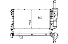 Chladič, chlazení motoru MAHLE CR 843 000S