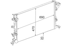 Chladič, chlazení motoru MAHLE CR 914 000P