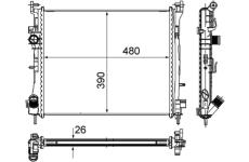 Chladič, chlazení motoru MAHLE ORIGINAL CR 947 000S