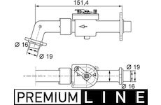 Termostat MAHLE ORIGINAL CV 6 000P