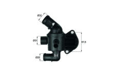 Termostat, chladivo MAHLE ORIGINAL TI 15 92