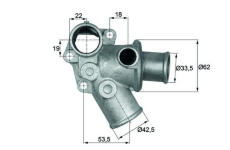 Termostat, chladivo MAHLE ORIGINAL TI 73 80D